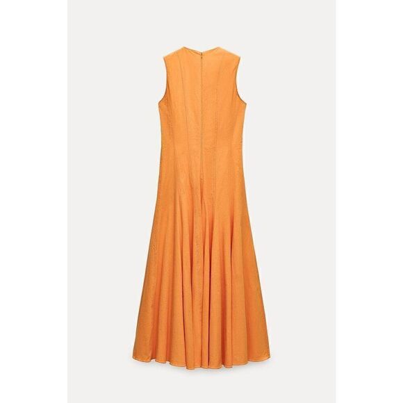 ZARA MIDI SWING DRESS ZW COLLECTION - Picture 10 of 14